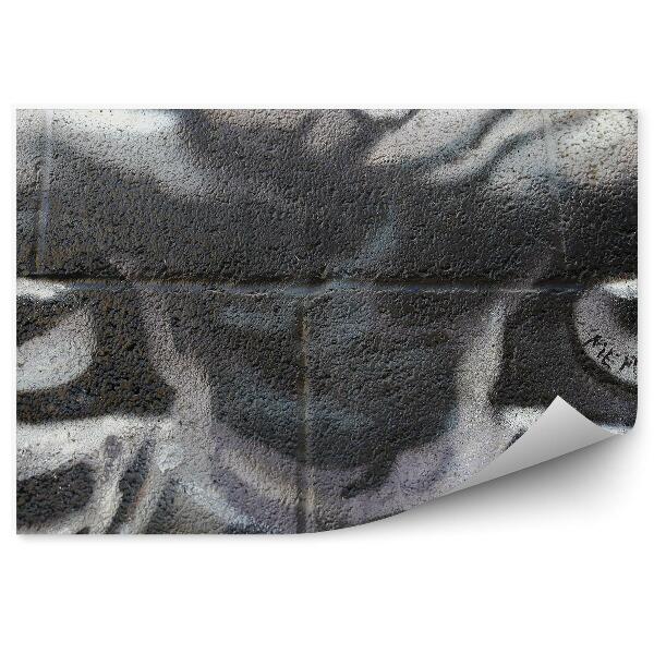 Papier peint Graffiti Yeux De Singe