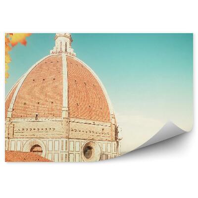 Papier peint Cathédrale Santa Maria Del Fiore Florence Feuilles