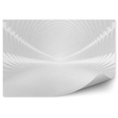 Papier peint Tunnel Blanc Intérieur 3d