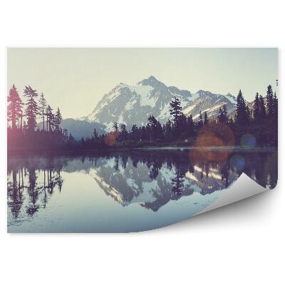 Tapisserie panoramique Lac pittoresque