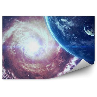 Papier peint Planètes Espace Nébuleuses Cosmos Univers Étoiles Galaxie