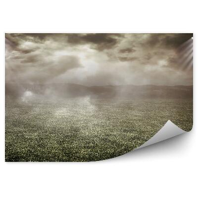 Papier peint Prairie dans la brume