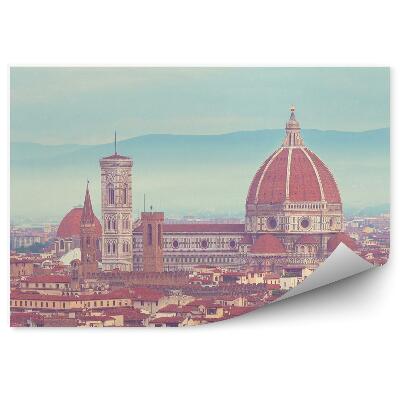 Papier peint Cathédrale Santa Maria Del Fiore Florence Montagnes
