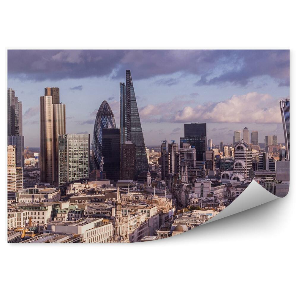 Papier peint Bâtiments Gratte-ciel Ciel Nuages Londres