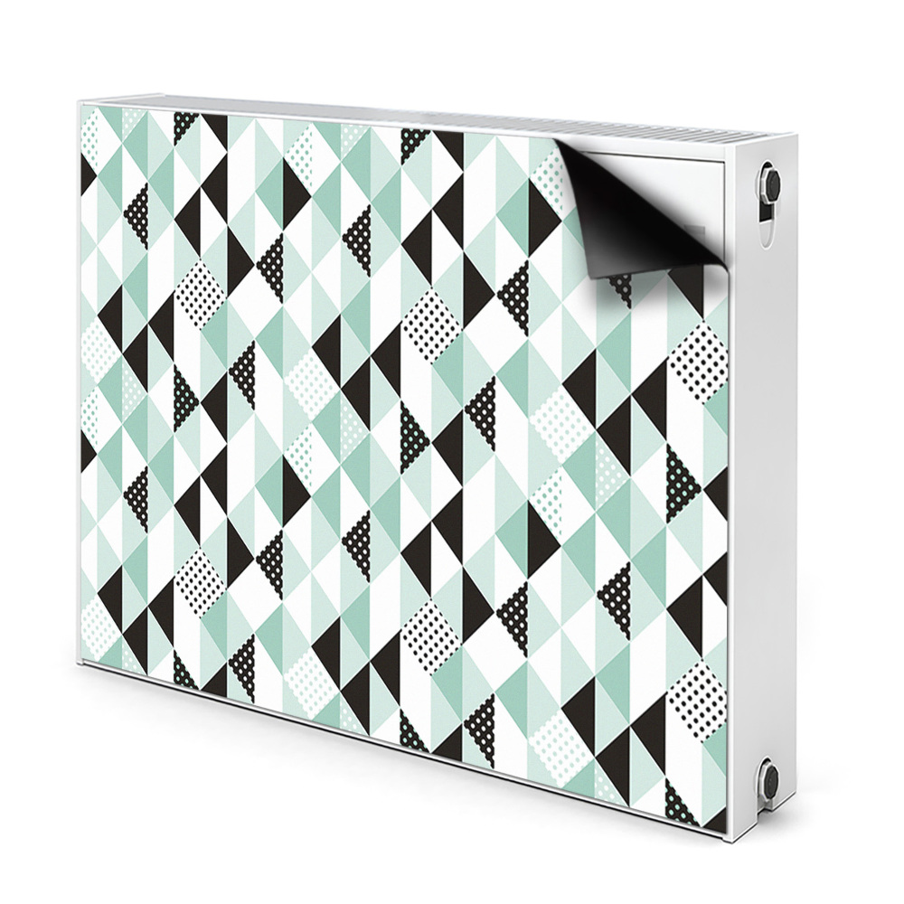 Déco cache radiateur Motif géométrique