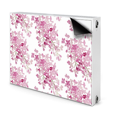 Cache radiateur aimanté Fleurs roses
