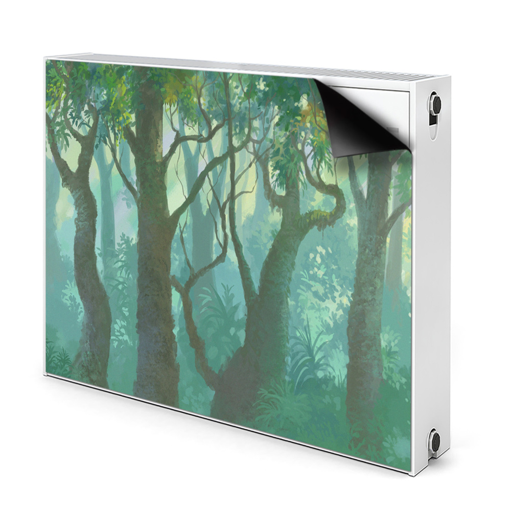 Cache radiateur déco Forêt sombre