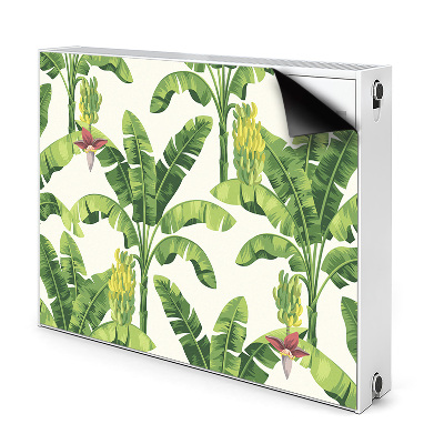 Déco cache radiateur Feuilles de bananier