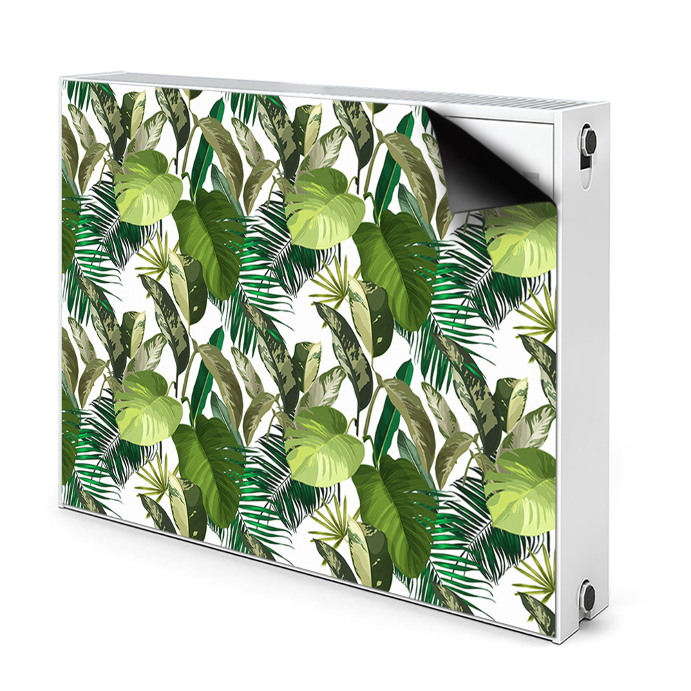 Déco cache radiateur Feuille tropicale