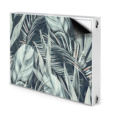 Déco cache radiateur Feuilles exotiques
