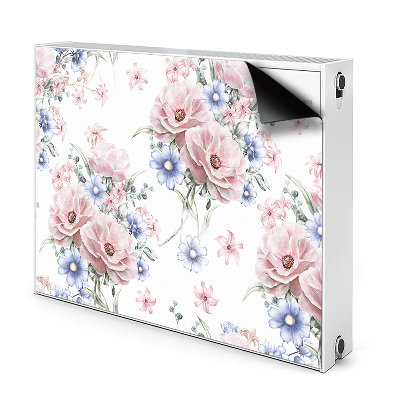 Cache radiateur déco Bouquet délicat