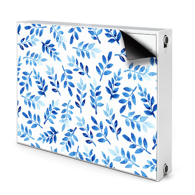 Déco cache radiateur Aquarelle bleue