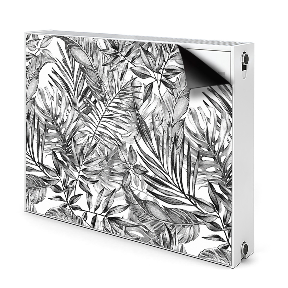 Cache radiateur aimanté Esquisse de monstera