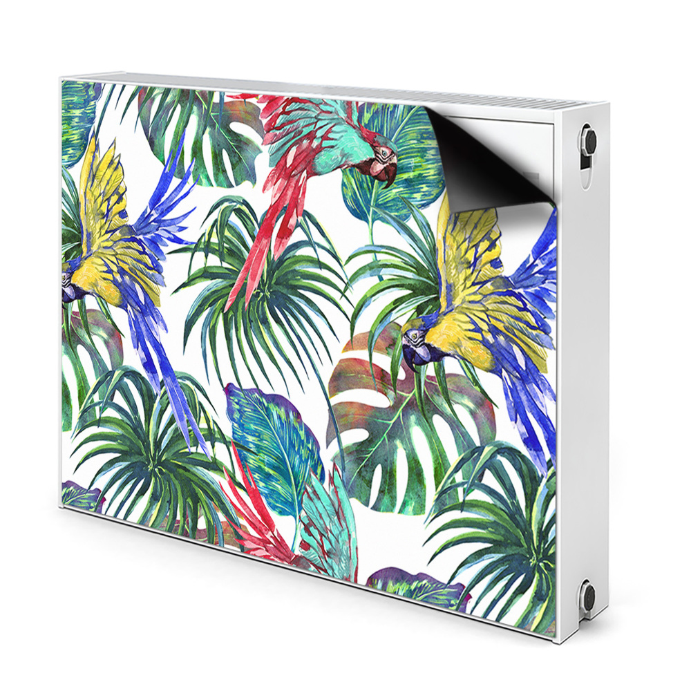 Cache radiateur déco Perroquets