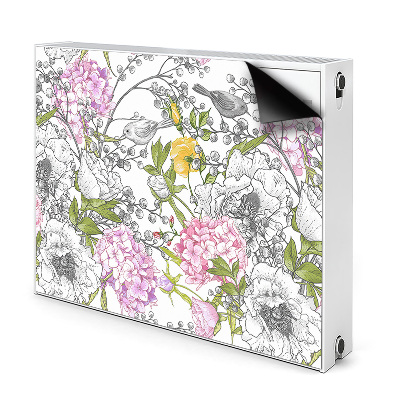 Cache radiateur déco Oiseaux