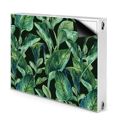 Déco cache radiateur Feuilles tropicales