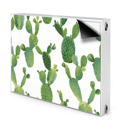 Cache radiateur déco Cactus peints