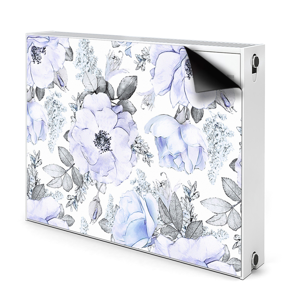 Décoration radiateur Roses bleues