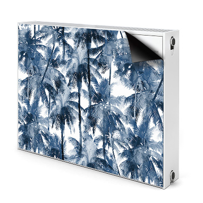 Déco cache radiateur Palmiers tropicaux