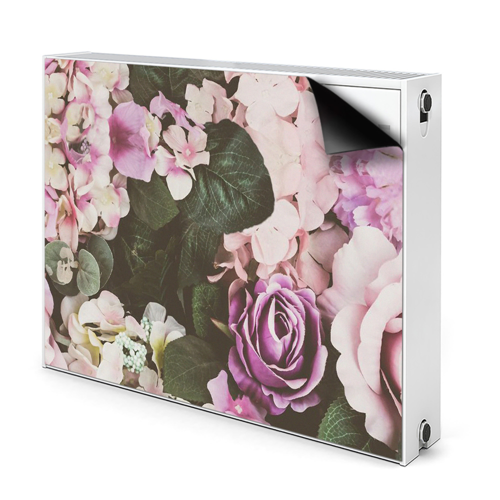 Déco cache radiateur Fleurs baroques