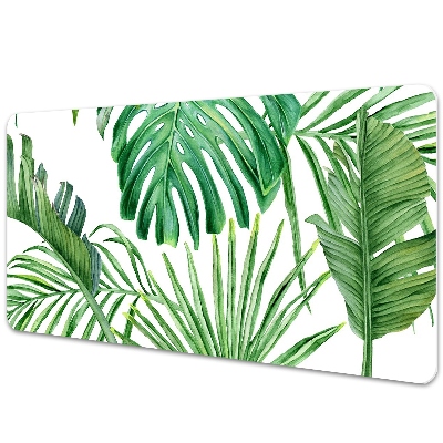 Sous main de bureau Palmier tropical et monstera
