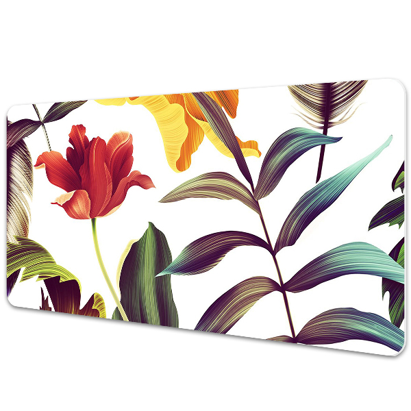 Sous-main bureau Fleurs exotiques