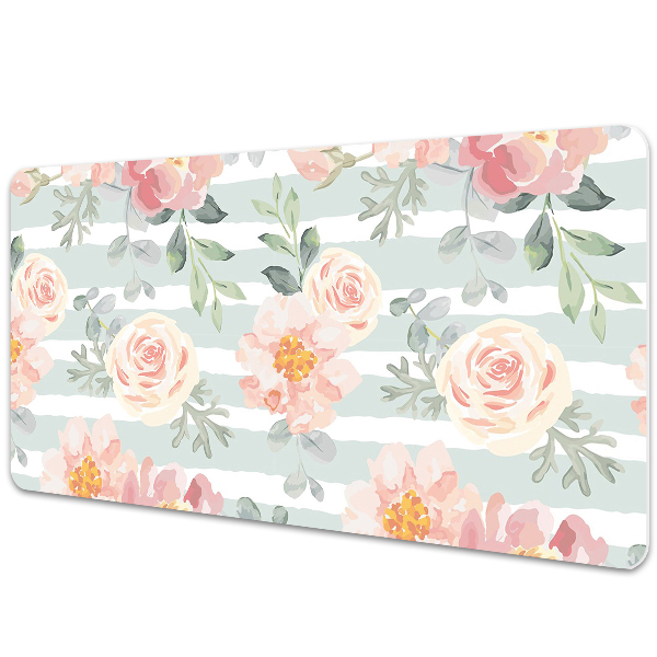 Tapis de bureau Fleurs roses