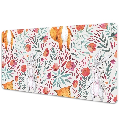 Sous-main bureau Animaux colorés