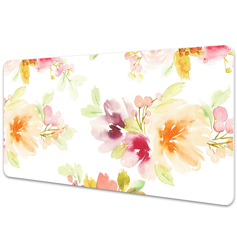 Sous main de bureau Fleurs jaunes