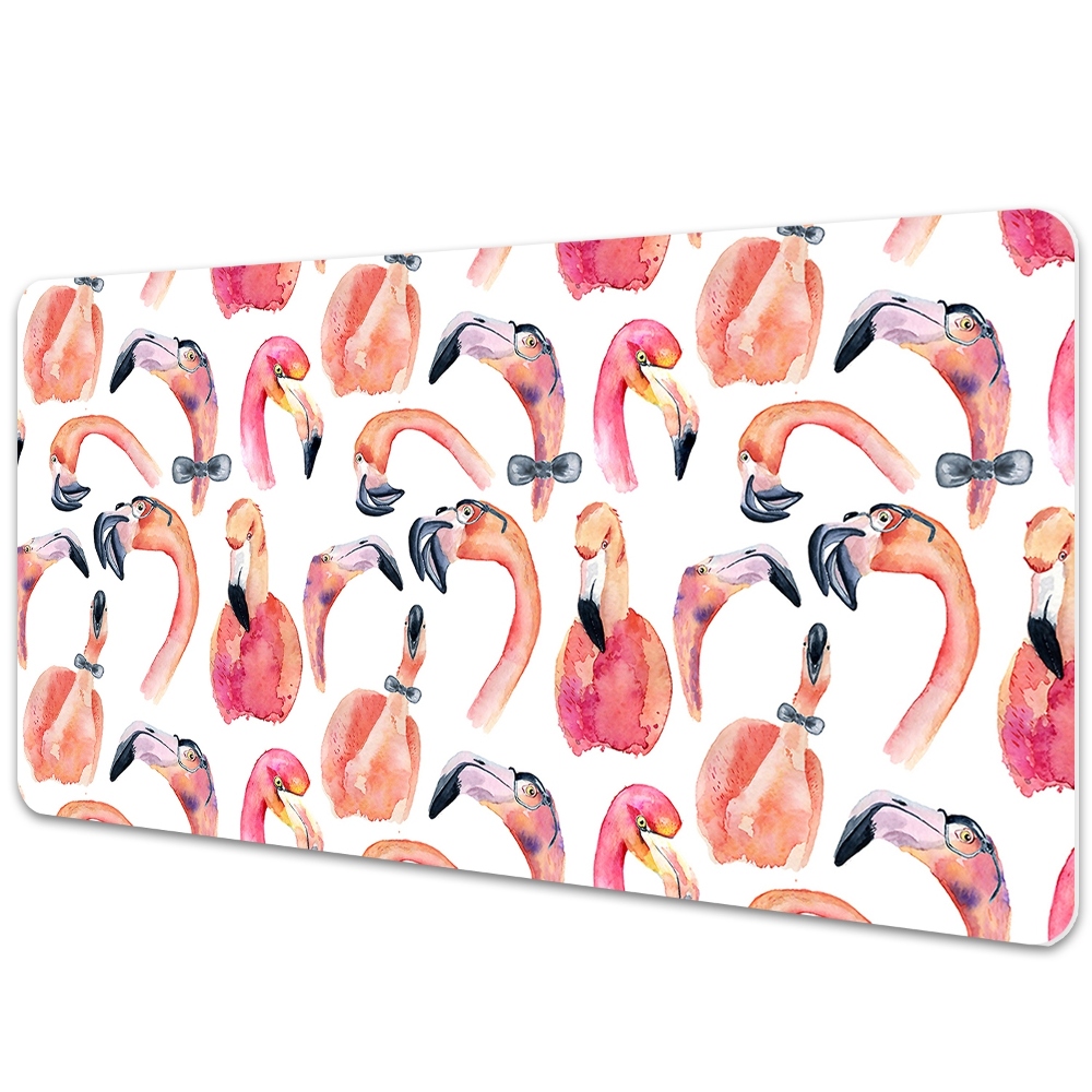 Tapis de bureau Troupeau de flamants roses