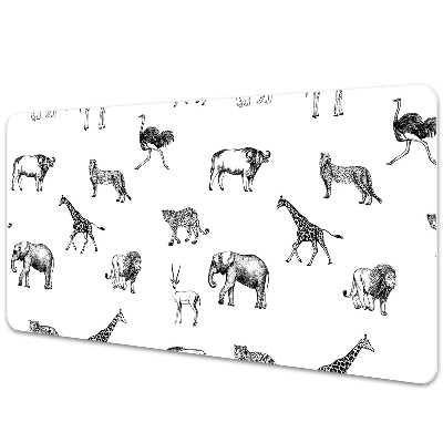 Protège bureau Animaux africains
