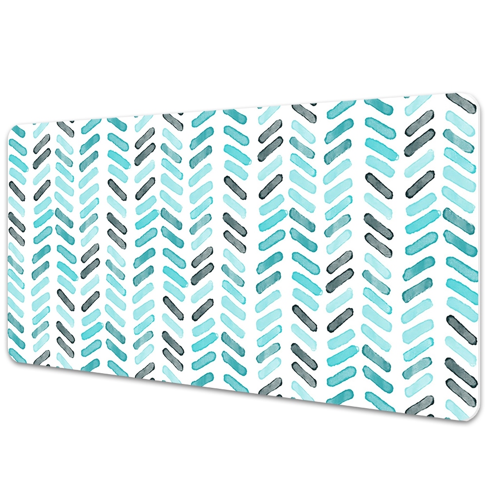 Protège bureau Motif géométrique à chevrons à l'aquarelle