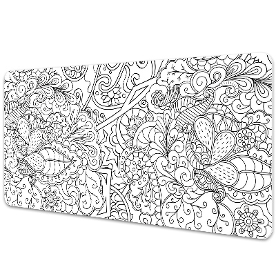 Sous-main bureau Plantes abstraites