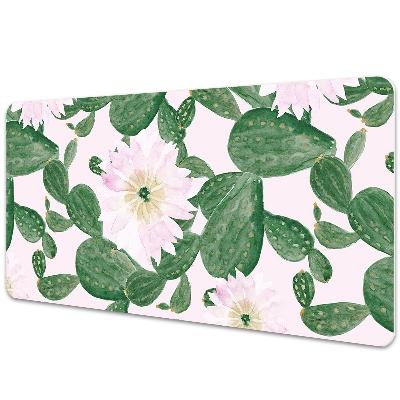 Protège bureau Feuilles de cactus