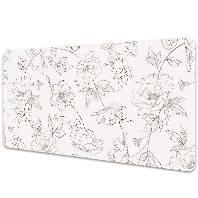 Protège bureau Croquis de plantes