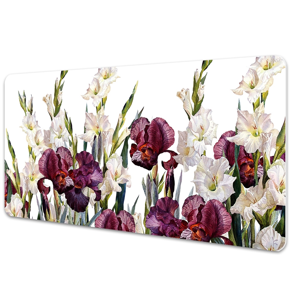 Protège bureau Orchidées violettes