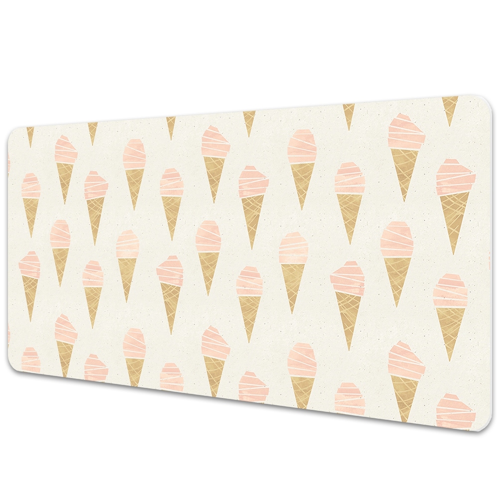 Sous-main bureau Glace en rose