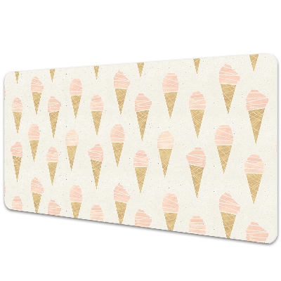 Sous-main bureau Glace en rose