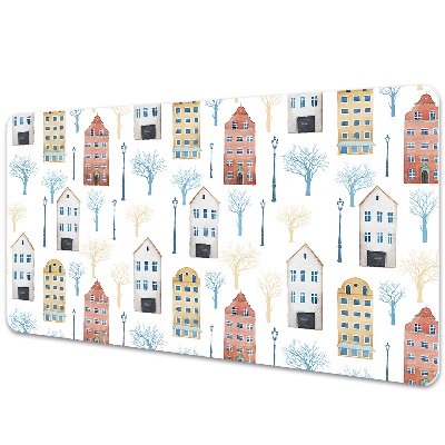 Sous-main bureau Architecture avec bâtiments