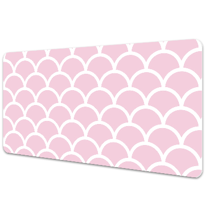 Protège bureau Écailles de poisson roses