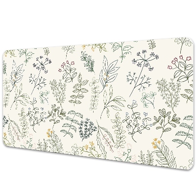 Tapis de bureau Feuilles vertes
