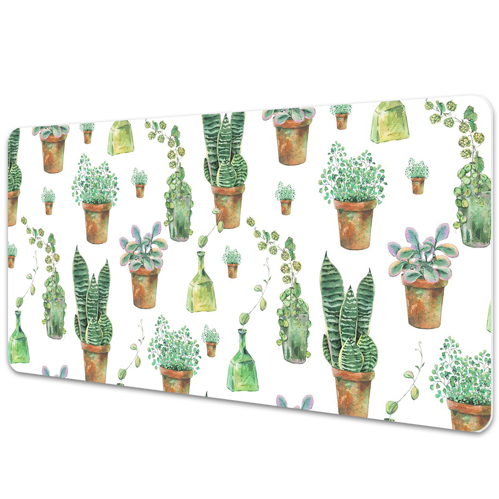 Sous main de bureau Cactus en pots