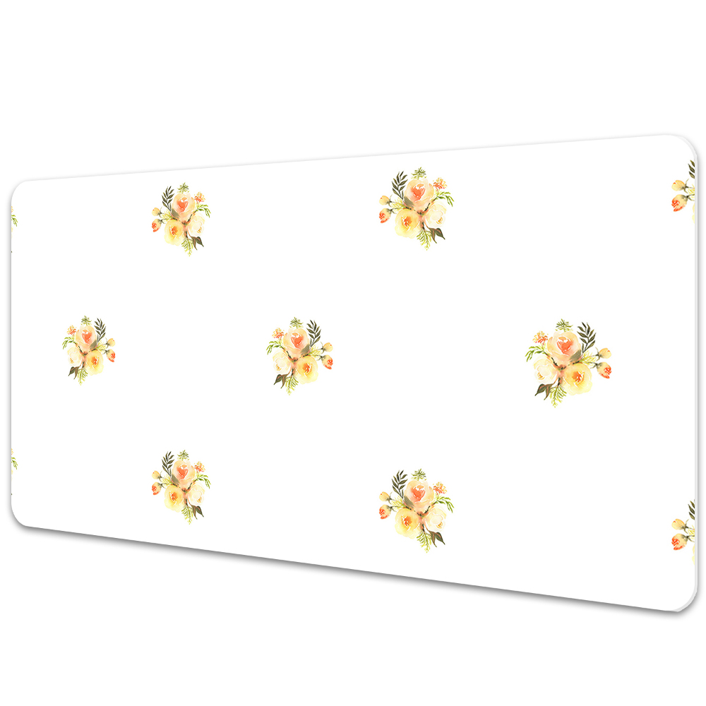 Sous main de bureau Bouquets de fleurs délicats