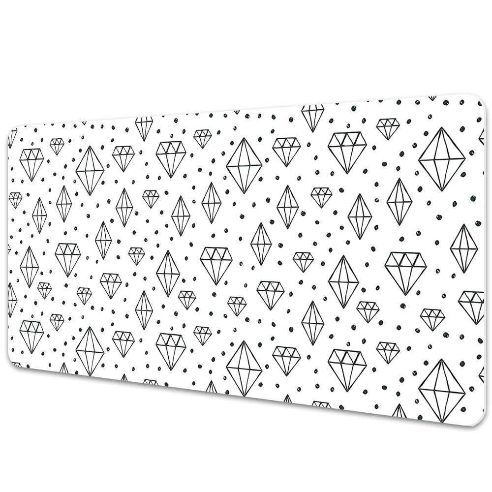 Tapis de bureau Diamants géométriques dessinés