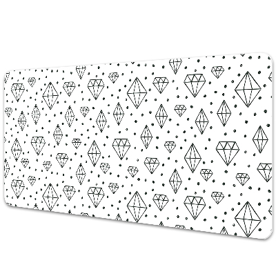 Tapis de bureau Diamants géométriques dessinés