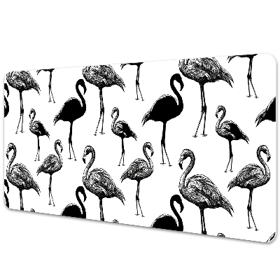 Protège bureau Flamants roses
