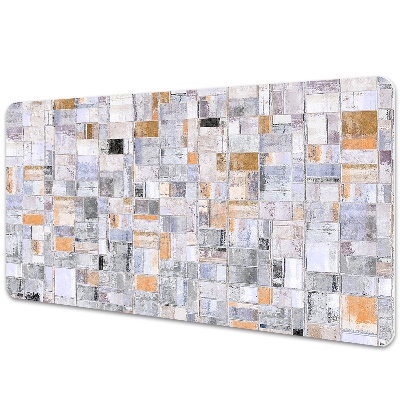 Sous main de bureau Carreaux de couleur texturés