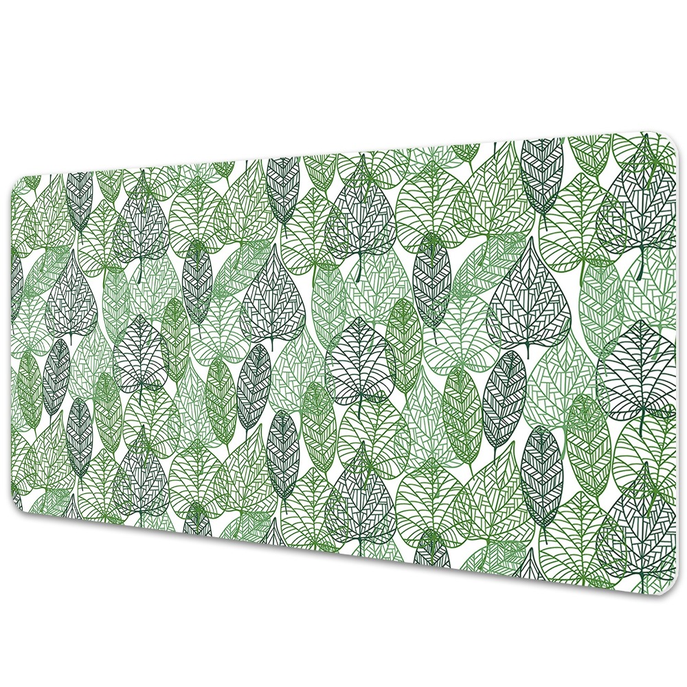 Sous-main bureau Feuilles vertes