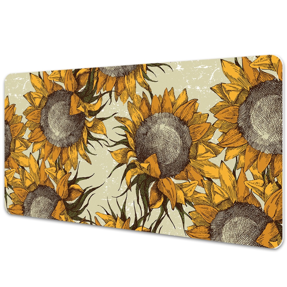 Tapis de bureau Tournesols en style vintage