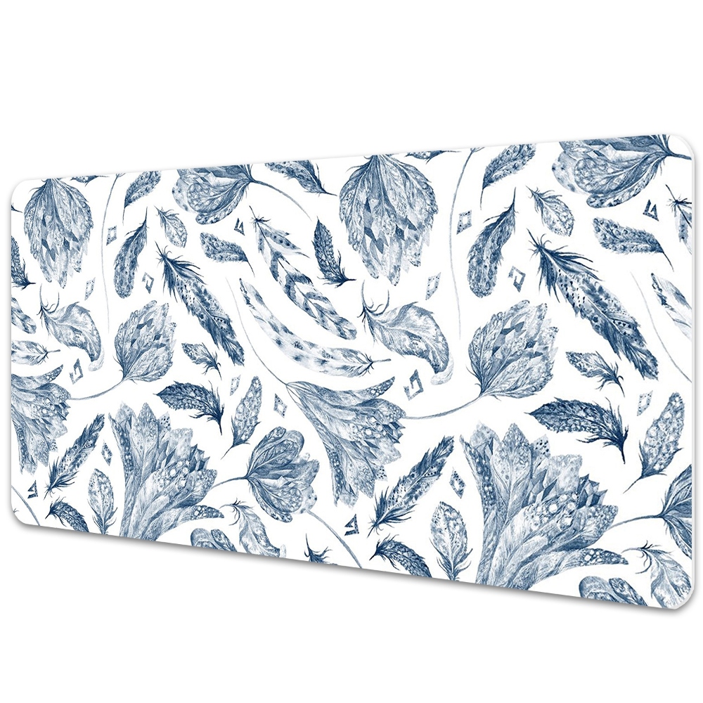 Tapis de bureau Feuilles bleues